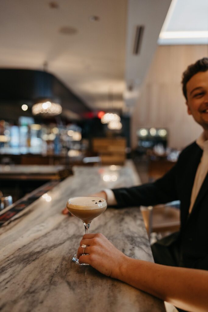 date night engagement photos