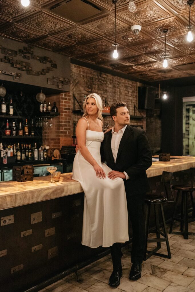 date night engagement photos in cleveland