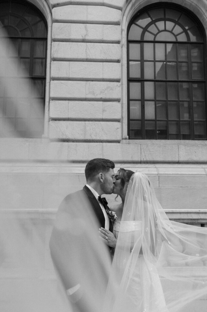 bride and groom photos in cleveland