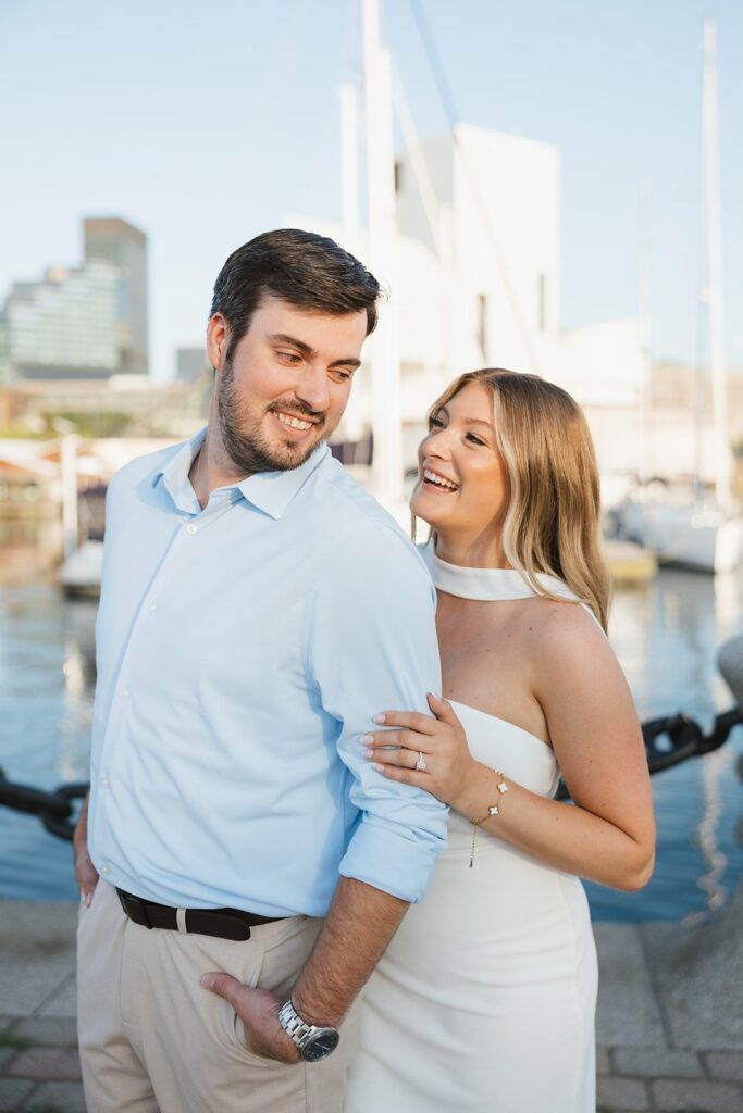 waterfront engagement photos