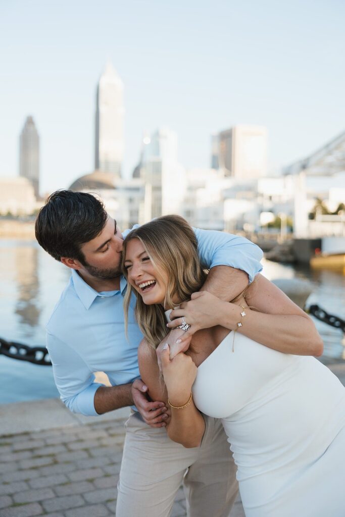 waterfront engagement photos