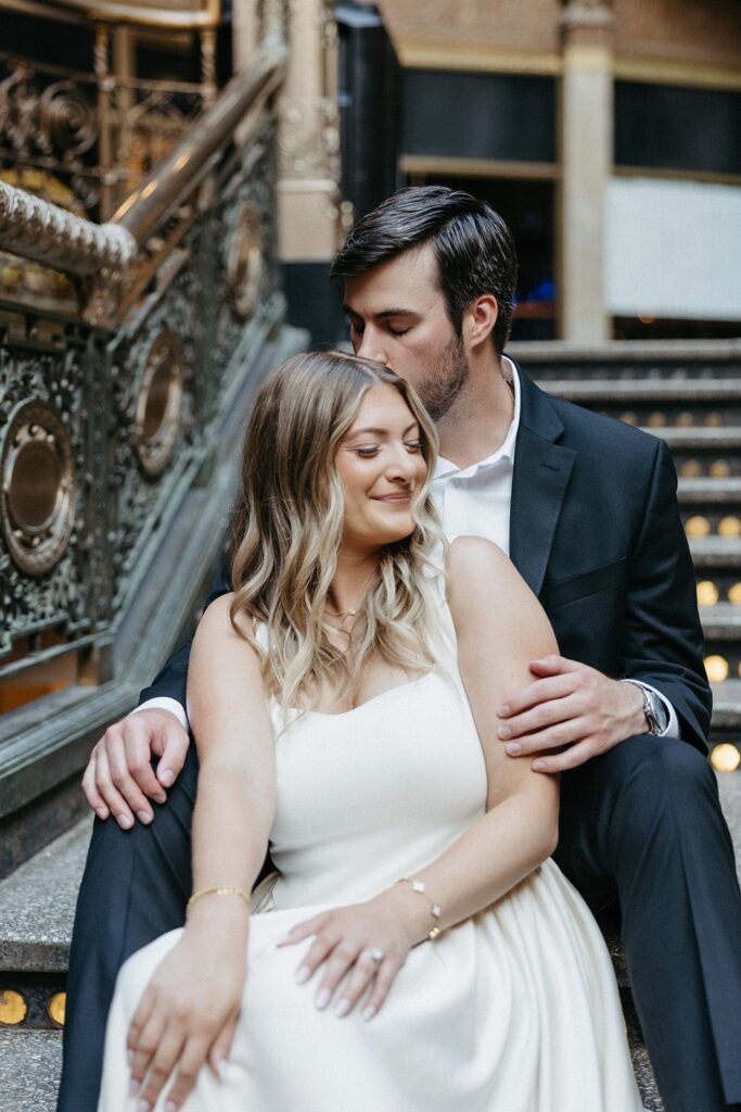 cleveland library engagement photos