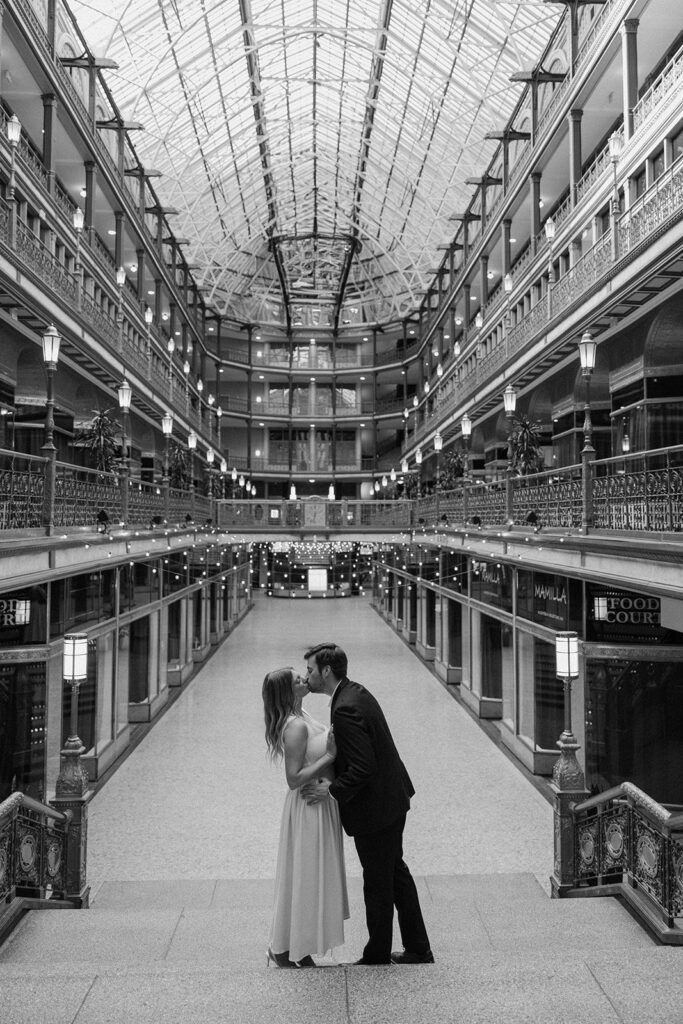 cleveland library engagement photos