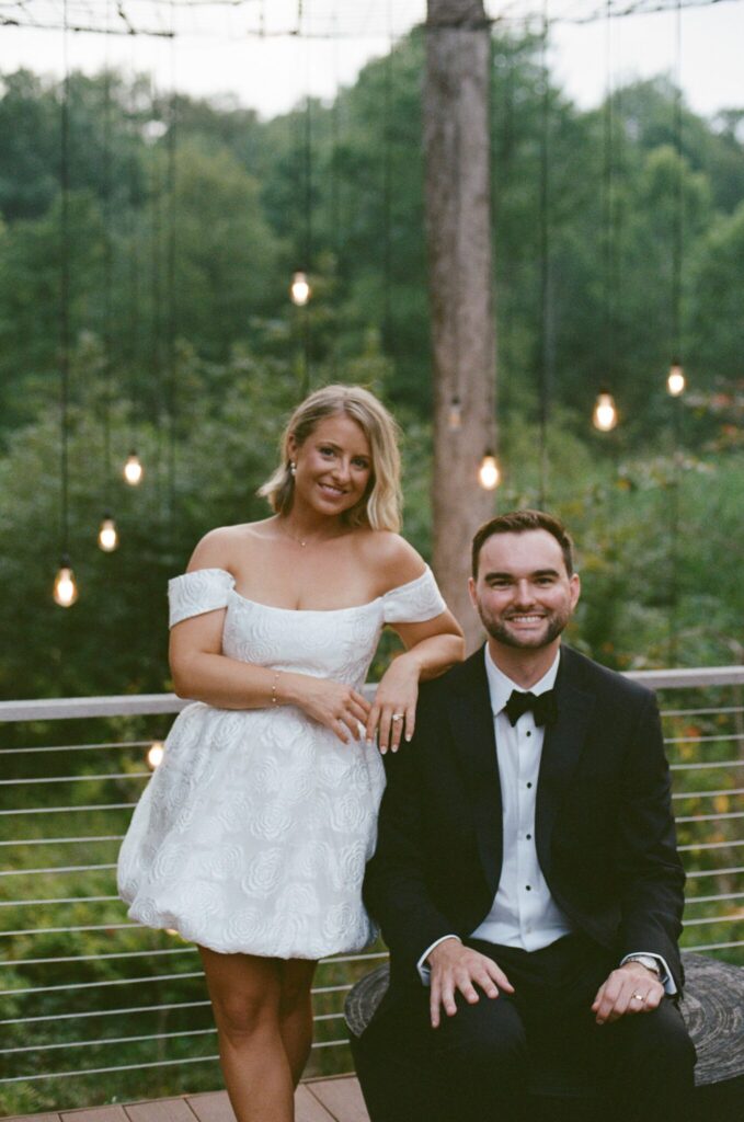 bride and groom film wedding photography 