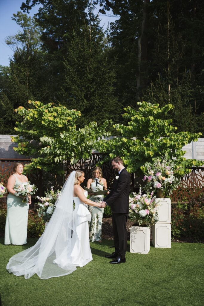 wedding ceremony summer wedding in ohio 