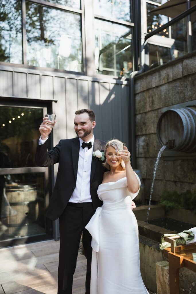 summer wedding in ohio cheers