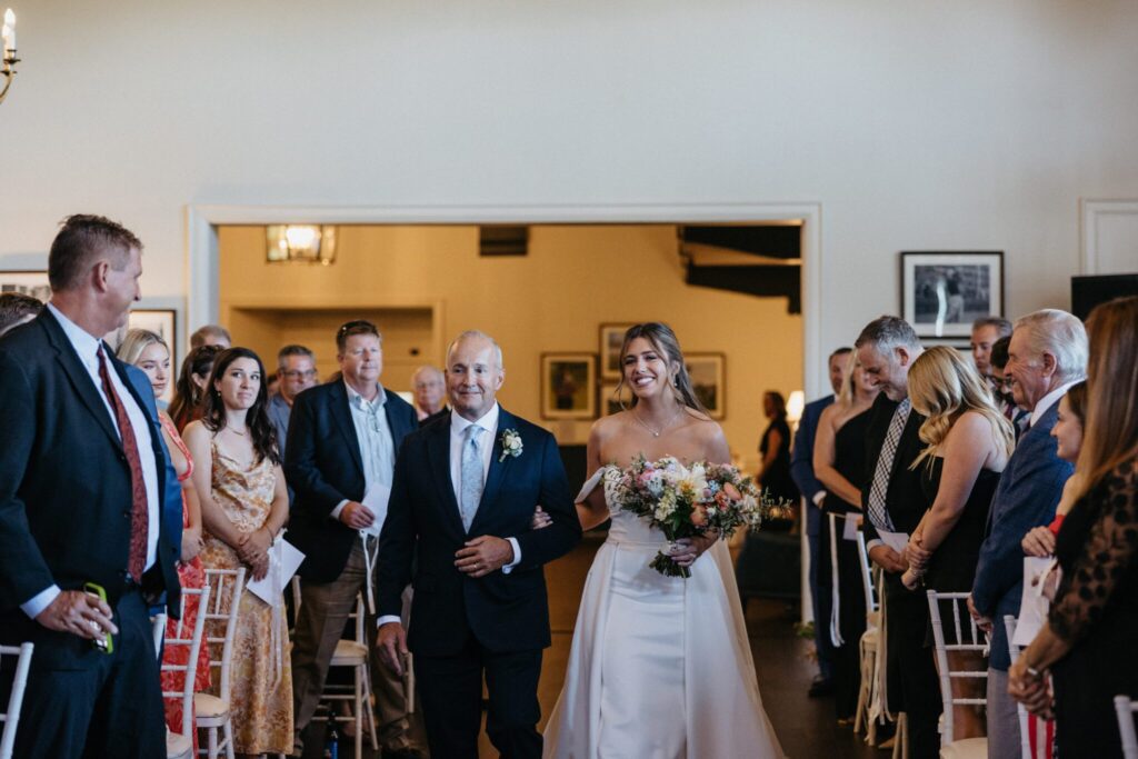 bride walking down the aisle