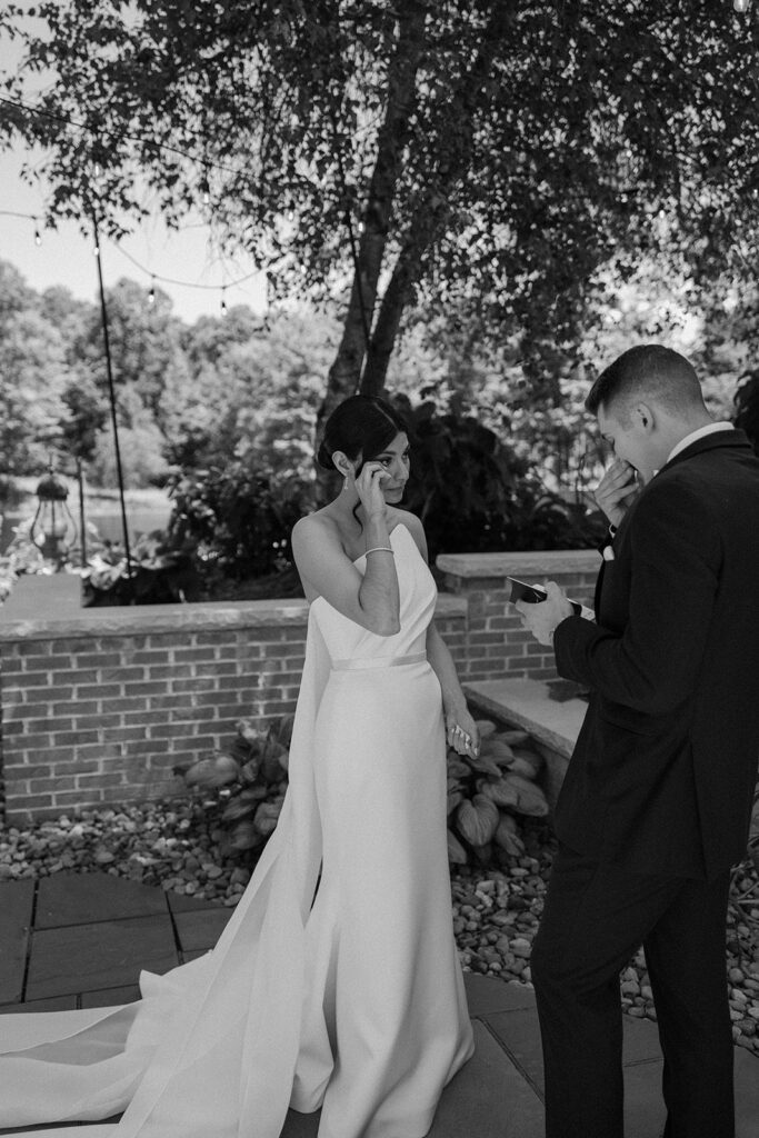 first look and private vows