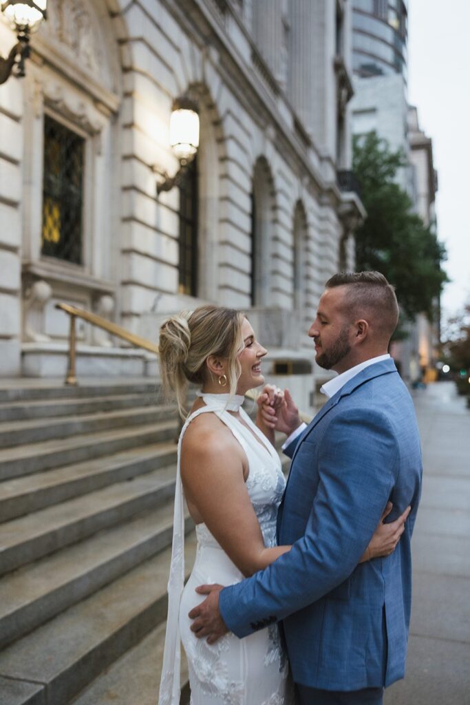 rainy day engagement session
