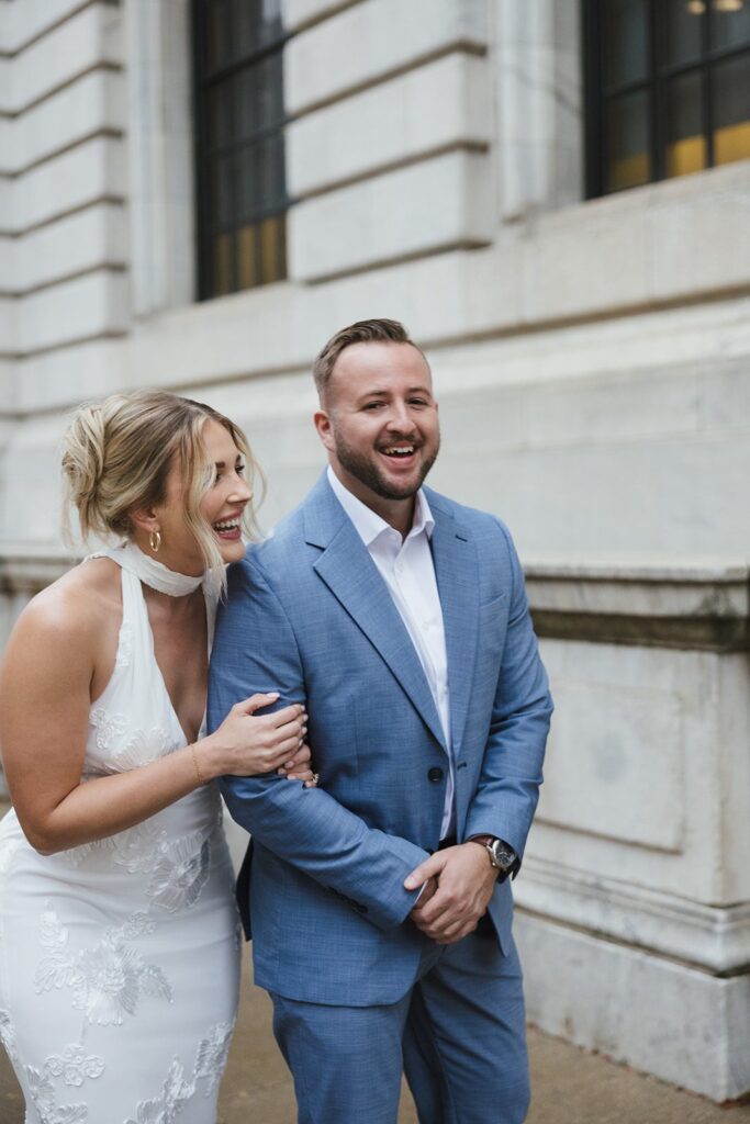 rainy day engagement session in cleveland
