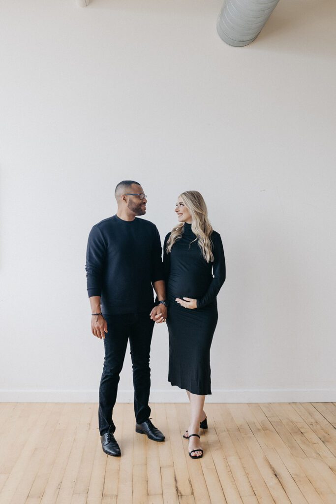 classic indoor maternity photos