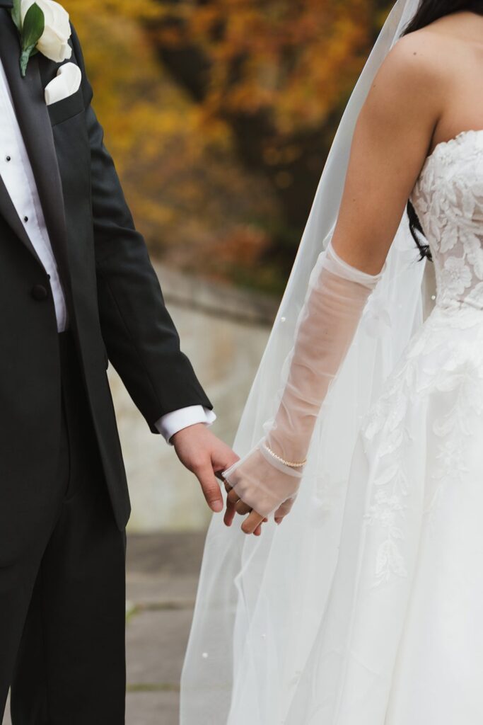 bride and groom photos details